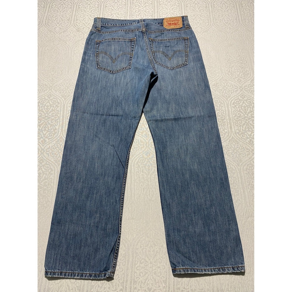 Levis 505 Regular Fit Mens Jeans 33x30 Medium Wash Blue Straight Leg 100% Cotton